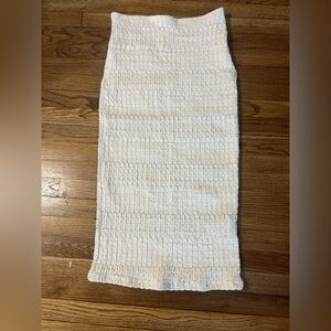 Zara Ivory Woven Ribbed Door Mat